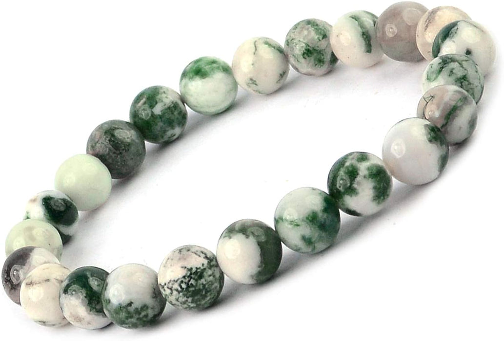 Tree Agate (Dendritic) Bracelet (Wholeness, Growth, Strength)