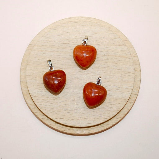 Red Aventurine Heart Necklace