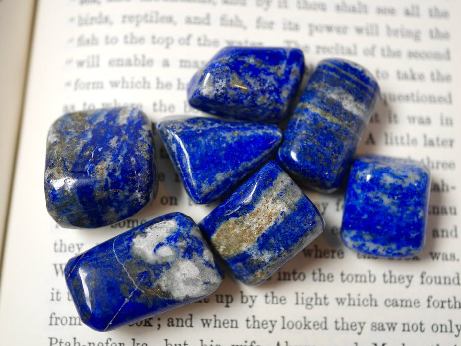 Lapis Lazuli Pocket Stone (I Speak my Highest Wisdom & Truth)