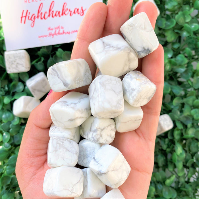 Howlite cubes (Rest, Mindfulness, Patience)