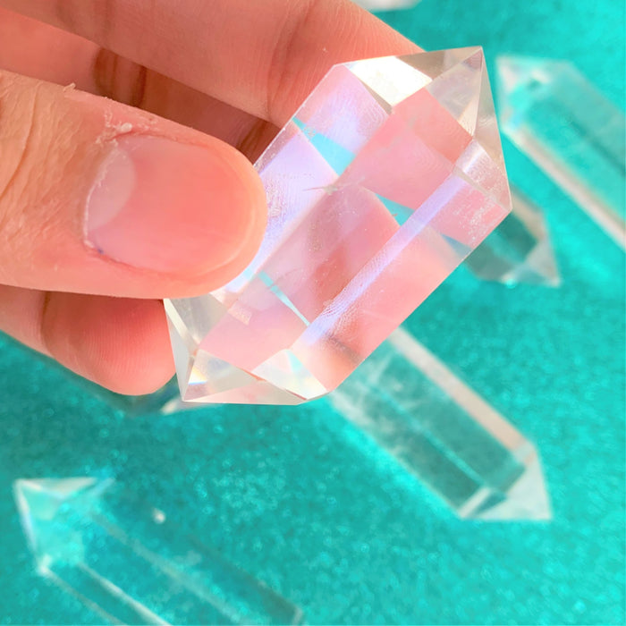Double-Terminated Clear Quartz (Double Amplifier, Manifesting Faster)