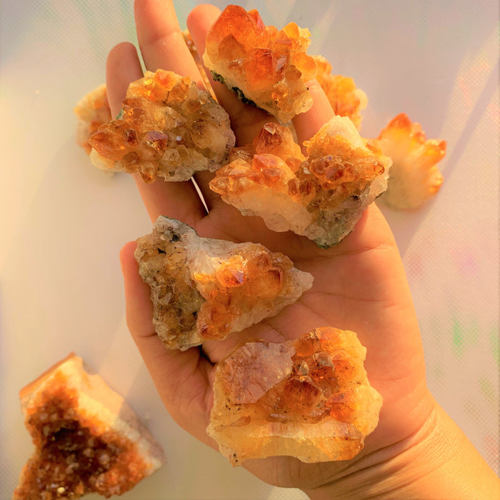 Citrine Crystal Cluster (Eliminate Negative, Attract Success)
