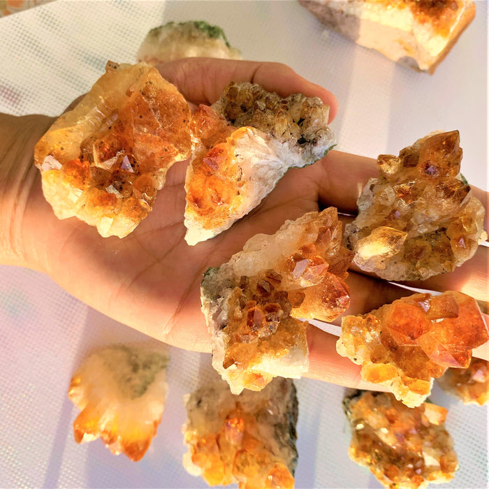 Citrine Crystal Cluster (Eliminate Negative, Attract Success)