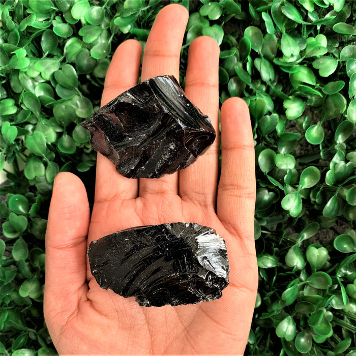 Black Obsidian Rough (Cleanse Negativity, Aura & Protection)