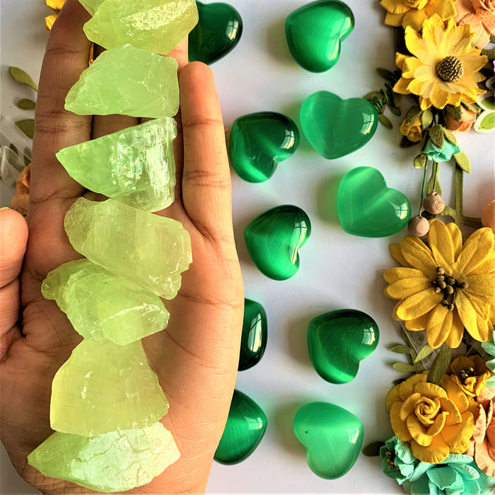 Green Calcite (Love Healing, Heart Chakra Healer, Clarity, Relaxation, Reduce Stress)