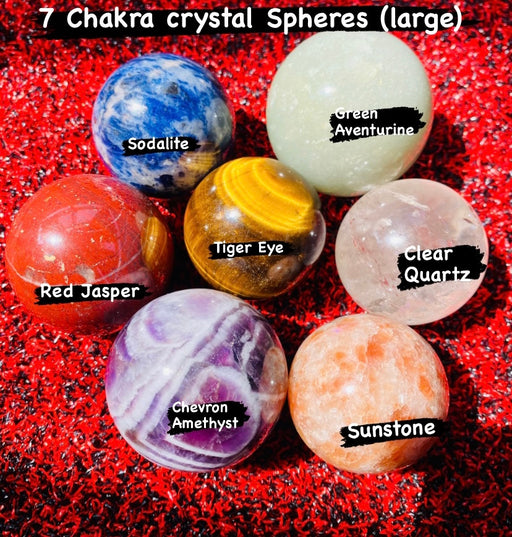 7 Chakra Crystal set (large spheres)